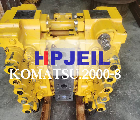 PC2000-8 Katup Excavator yang Disesuaikan Operasi Konsisten 709-1A-11100 709-1A-11500 Katup Kontrol Utama
